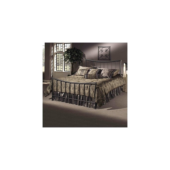 Hillsdale Furniture 1333BQR Edgewood Bed Set with Rails, Queen, Magnesium Pewter