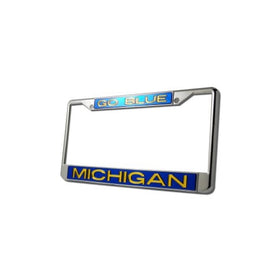 Michigan Wolverines Metal Inlaid Acrylic License Plate Frame - "go Blue"