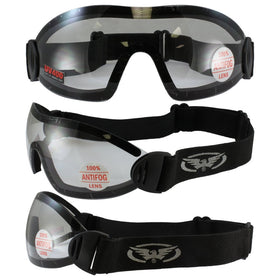 2 Sky Dive Goggles Clear Smoke Skydiving New These Have Shatterproof Polycarbonate Lenses And UV400 Filter for Maximum UV Protection