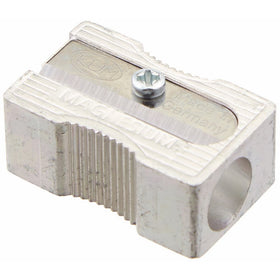Kum 104.03.01 Magnesium Alloy Metal 1-Hole Steel Blade Rectangular Pencil Sharpeners