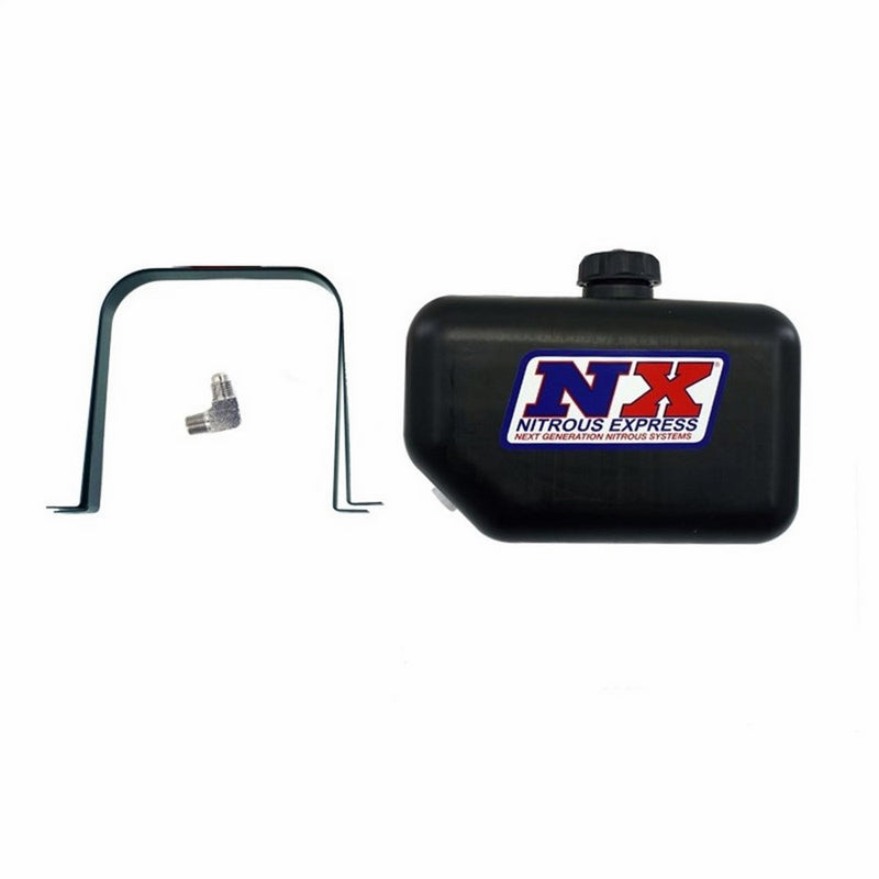Nitrous Express 15050 2.5 gallon Reservoir with Fittings and Brackets for Water-Methanol Injection System