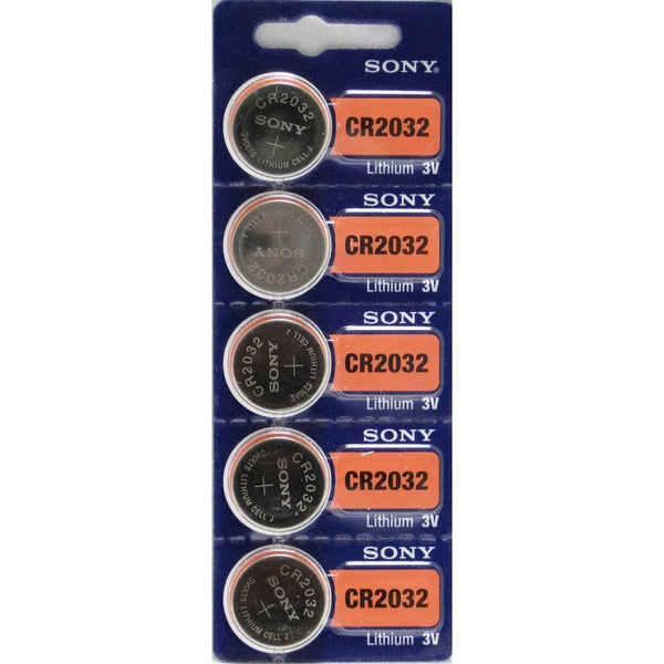 Sony 3V Lithium CR2032 Batteries (5 Batteries)