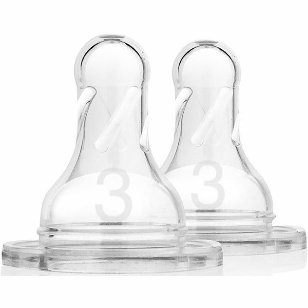 Standard Neck Baby Bottle Nipple 2 Pack Size: Level 3