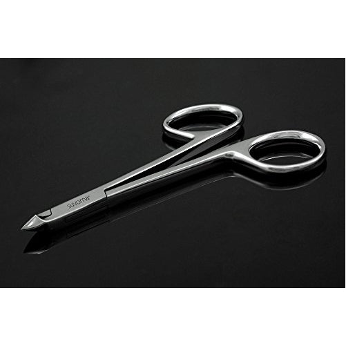 Suvorna Professional Nail Nipper with Scissors Style Handle Manipro M77, Polished Steel, 1.6 Ounce