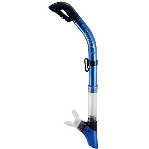 Tilos Completely Dry Scuba Diving Purge Snorkel (Metallic Blue)