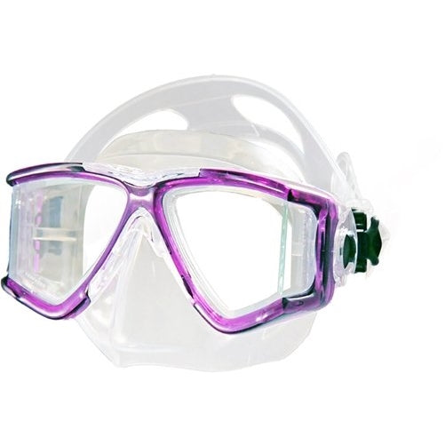 Tilos Panoramic Double Lens Jr. Snorkeling Mask (Purple)