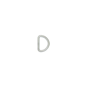 Tandy Leather Solid Dee 1" (2.5 cm) Nickel Plated 10/pk 1132-12