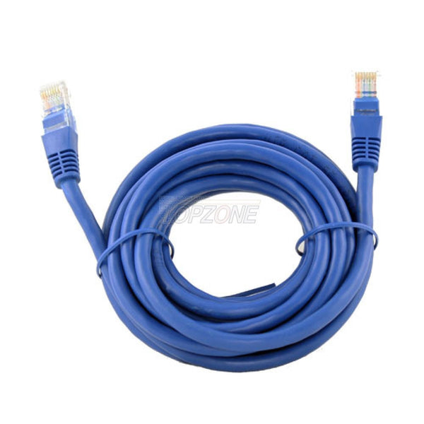 Topzone 7 feet CAT 5E Cat5e Computer Network Cable - Blue