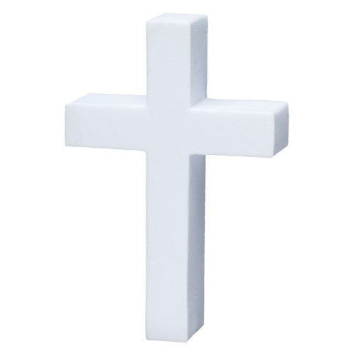 Tenna Tops - White Cross Antenna Topper / Antenna Ball (We Offer One Low Flat Rate 3.39 Combined Shipping! Order Any Quantity & Styles of Tenna Tops Brand and Save)