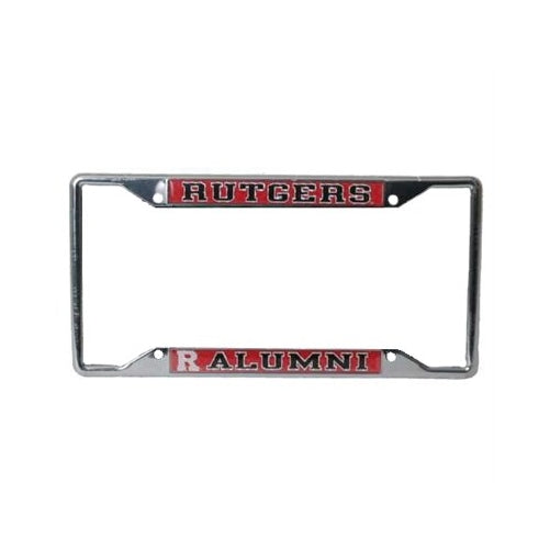 Rutgers Scarlet Knights Alumni Metal License Plate Frame W/domed Insert
