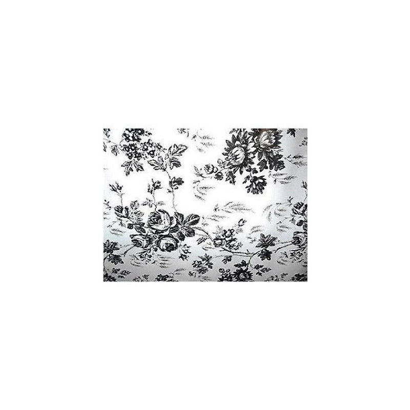 1 X Black and White Flower Toile Contact Paper 4.5 ft by 18 in by Kittrich Corporation