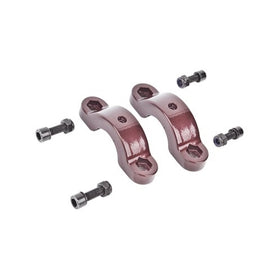 UNICYCLE SUN REP FRAME CLAMP FLAT TOPROOTBEER SET/2 w/BOLTS/NUTS