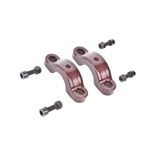 UNICYCLE SUN REP FRAME CLAMP FLAT TOPROOTBEER SET/2 w/BOLTS/NUTS