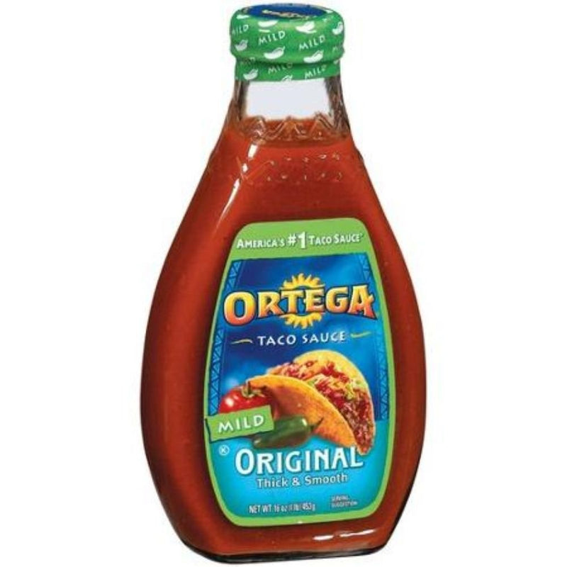 Ortega, Taco Sauces, 16oz Glass Jar (Pack of 2) (Choose Heats Below) (Original Mild)