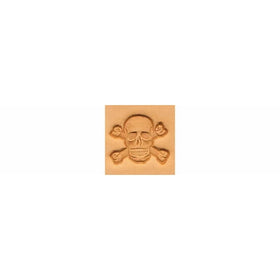 Tandy Leather Skull & Crossbones Craftool 3-D Stamp 8547-00