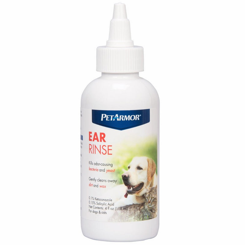 PETARMOR Ear Rinse for Dogs & Cats, 4 oz