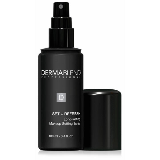 Dermablend Makeup Setting Spray Set Refresh for Long Lasting Makeup Wear with Aloe Vera, Oil-Free, 3.4 Fl. Oz.