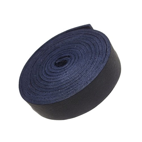 Leather Strap 7/8 Inch Wide 72 Inches Long by TOFL (Dark Navy Blue)