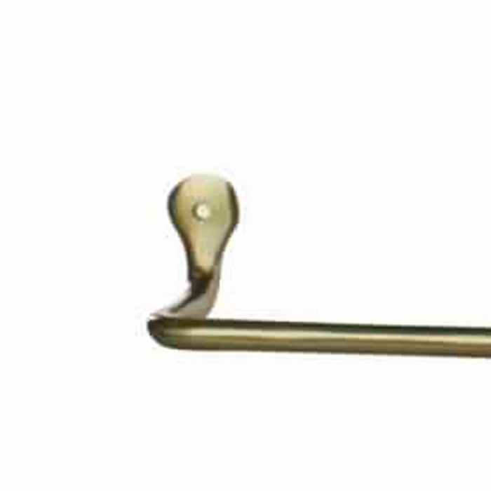32 Inch Tubular Metal Wall Mounting Bar Hanger, Brass