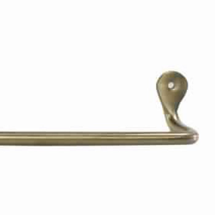 32 Inch Tubular Metal Wall Mounting Bar Hanger, Brass