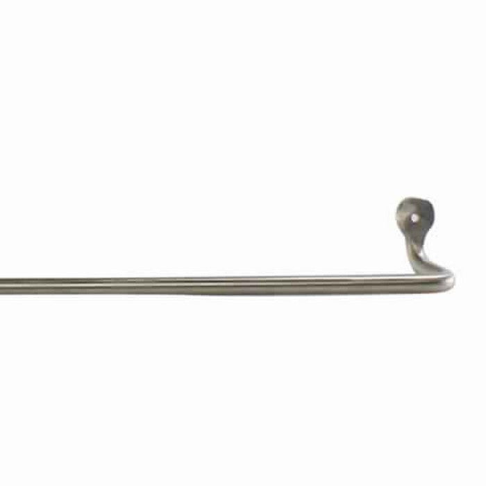 32 Inch Tubular Metal Wall Mounting Bar Hanger, Silver