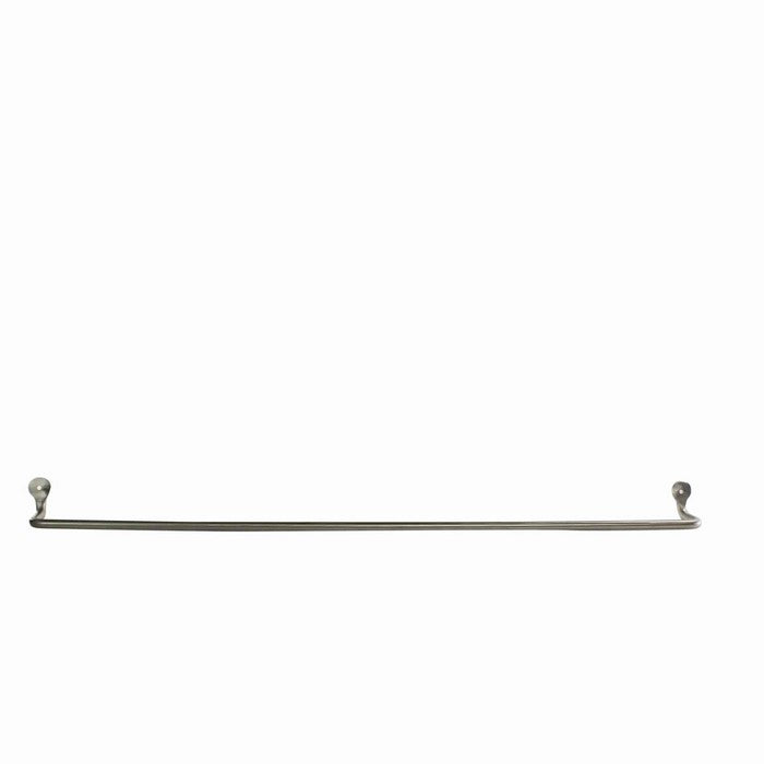 32 Inch Tubular Metal Wall Mounting Bar Hanger, Silver