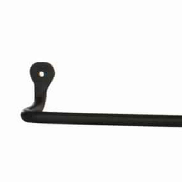 32 Inch Tubular Metal Wall Mounting Bar Hanger, Black