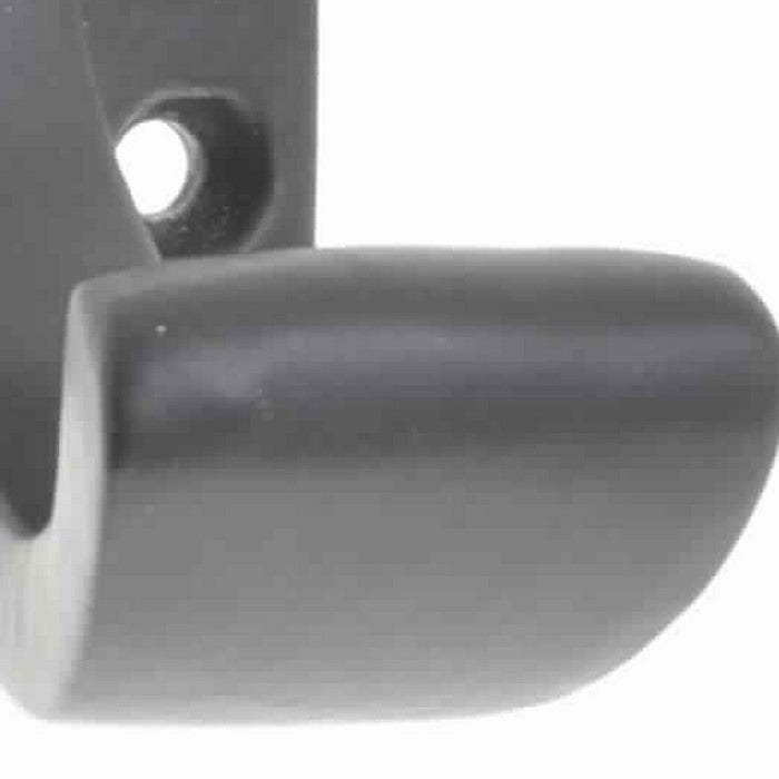 Industrial Style Aluminum Frame Wall Hook, Black