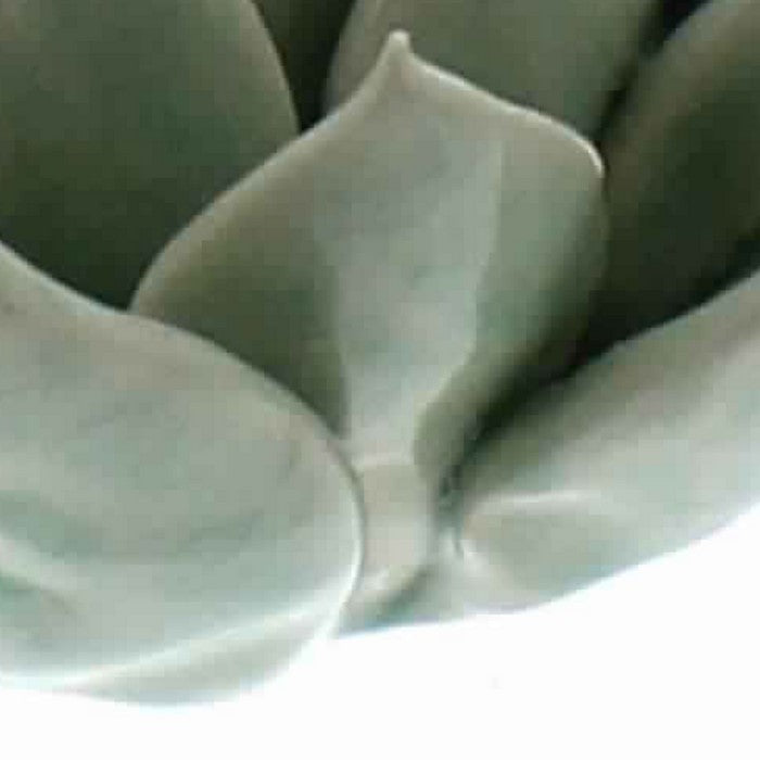 Succulent Shape Ceramic Tealight Holder, Pale Blue