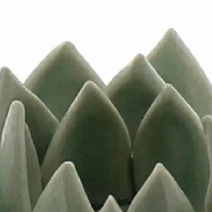 Succulent Shape Ceramic Tealight Holder, Pale Blue
