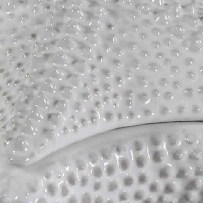 Contemporary Style Starfish Shaped Textured Ceramic Box, White