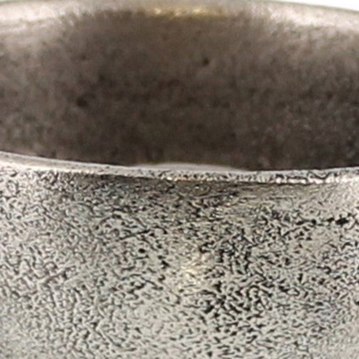 Round Metal Incense Holder with Angular Leg Support, Silver