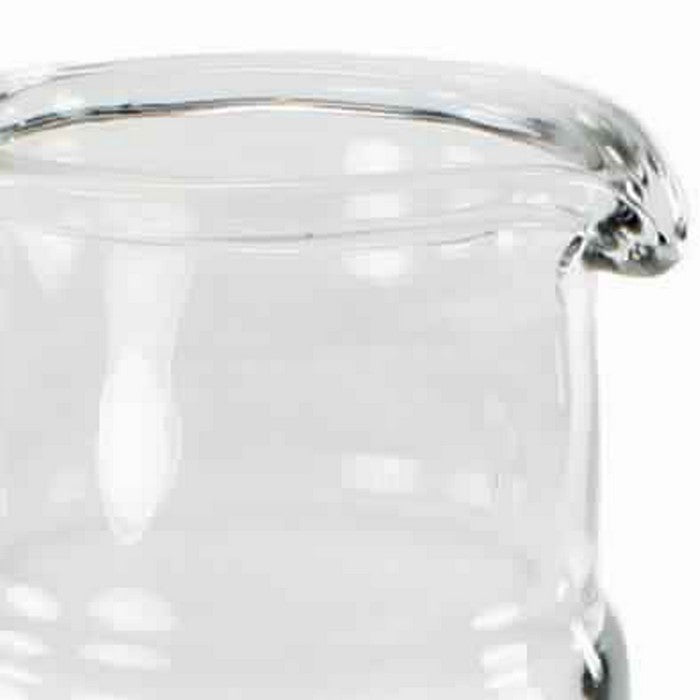 Pitcher Shape Hand Blown Glass Frame Carafe, Medium, Clear