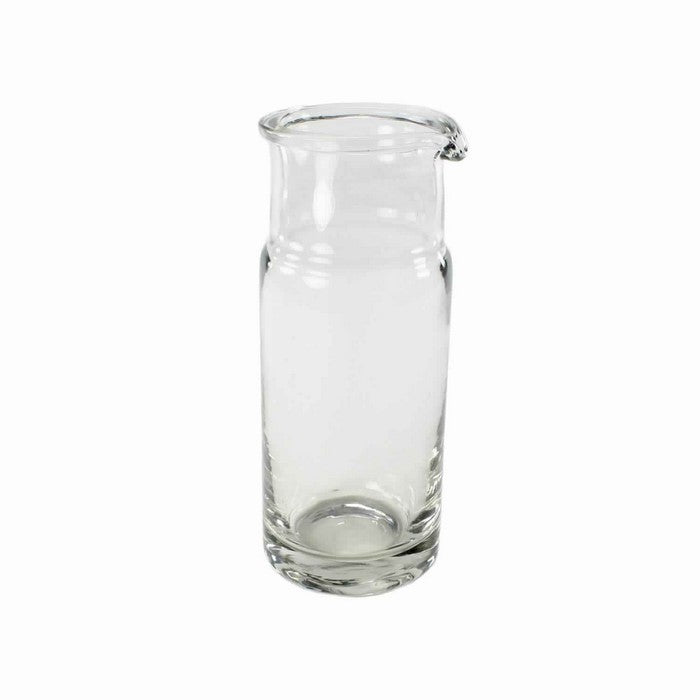 Pitcher Shape Hand Blown Glass Frame Carafe, Medium, Clear