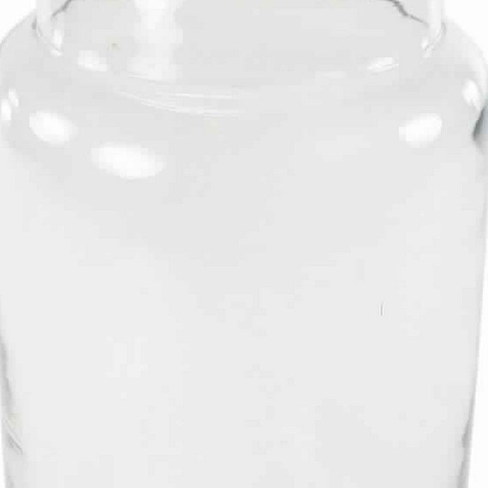 Pitcher Shape Hand Blown Glass Frame Carafe, Large, Clear
