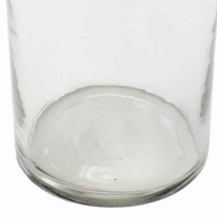 Pitcher Shape Hand Blown Glass Frame Carafe, Large, Clear