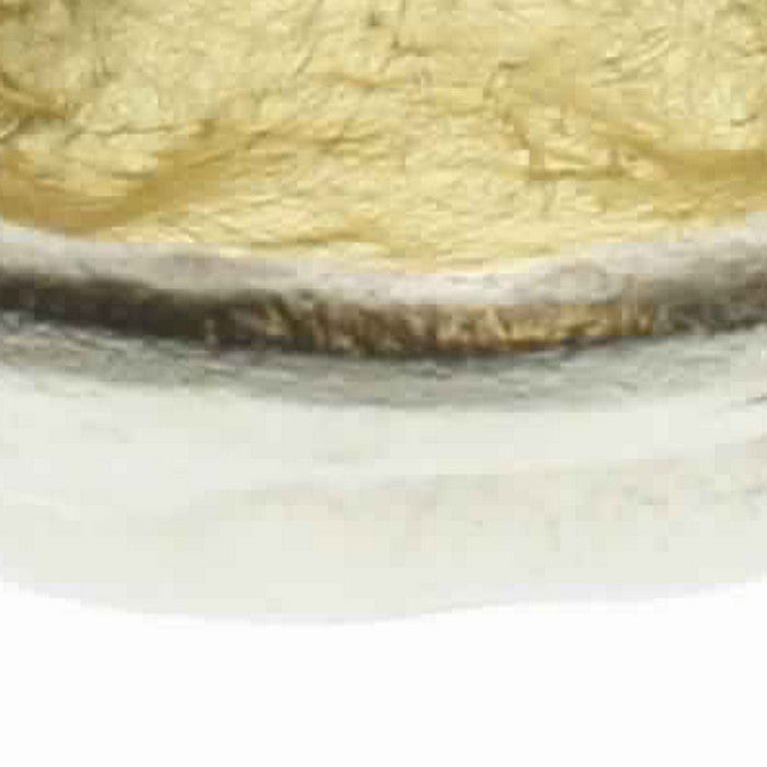 Aluminum Bowl with Shimmering Gold Leaf Interior, Small, Gold and Silver