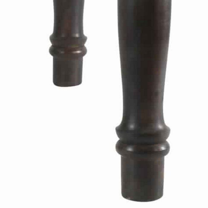 Hand Woven Jute Stool with Turned Legs, Brown