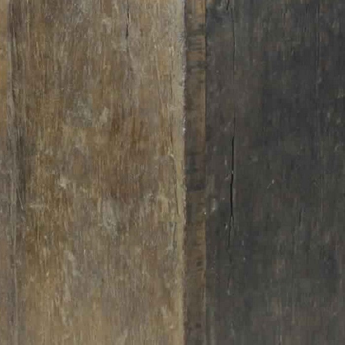 Solid Reclaimed Wood Chair with Distressed Detail and Block Seat, Brown