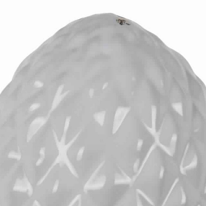 Ceramic Artichoke Figurine with Stable Base, Large, White