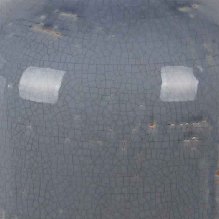 Bottle Type Ceramic Table Vase with Mosaic Pattern, Large, Blue