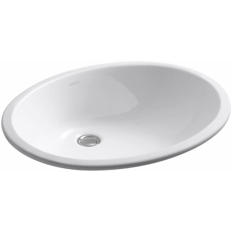 KOHLER K-2211-0 Caxton Undercounter Bathroom Sink, White