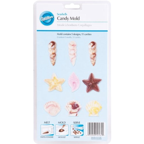 Wilton 2115-1561 Seashell Candy and lollipop Mold