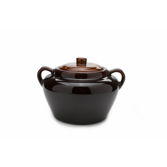 Fox Run 0350 Stoneware Bean Pot, 9.75", Brown