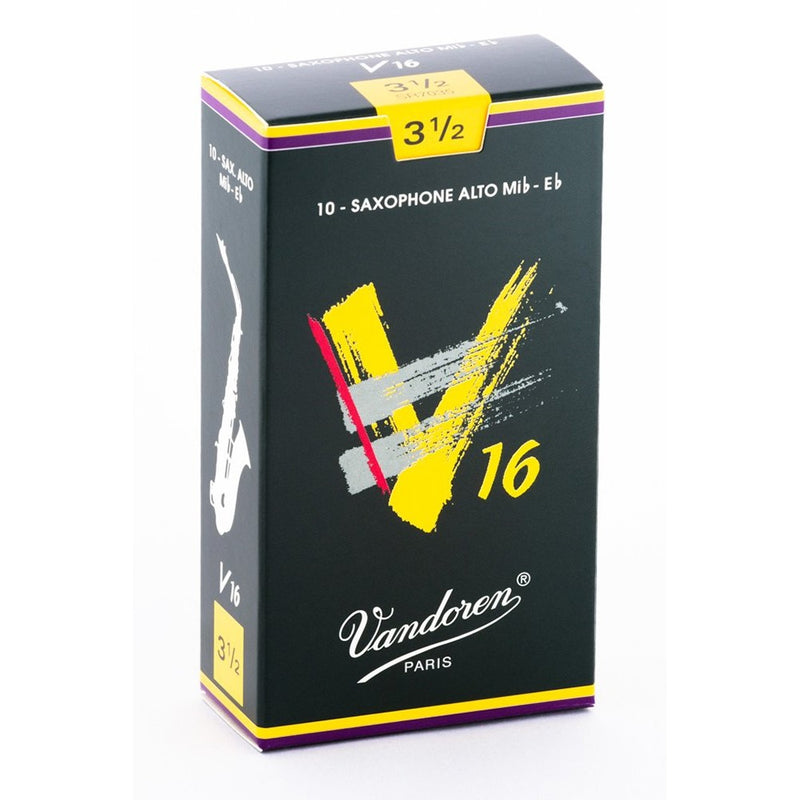 Vandoren SR7035 Alto Sax V16 Reeds Strength 3.5; Box of 10