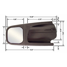 CIPA 11500 Ford Custom Pair Towing Mirrors