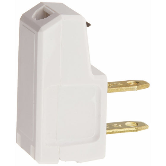 Pass & Seymour 2600WBPCC10 Right Angle Quick Attach Plug, 125V, 15-Amp, White