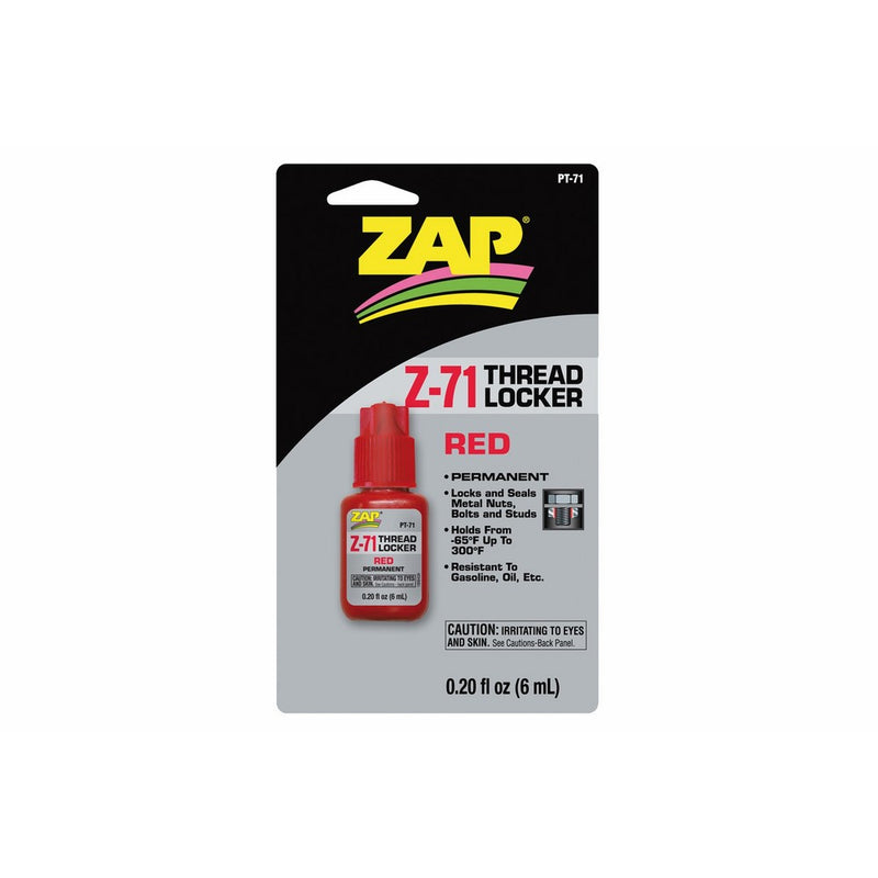 Pacer PT71 Z-71 Red Thread Lock, .20 oz New