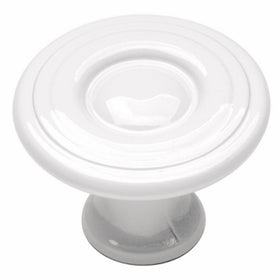 Hickory Hardware P144-W 2-3/16-Inch by 1-Inch Surface Self-Closing Hinge, White