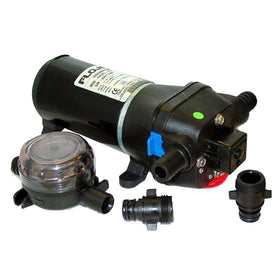 FloJet 04325143L Heavy Duty Automatic Deck Washdown Pump with Nozzle, 4.5 GPM, 40 PSI, 12 Volt, 6 Amp